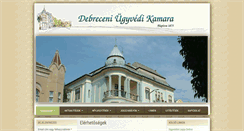 Desktop Screenshot of debreceniugyvedikamara.hu